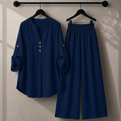 Alenza Western Shirt Style 2-Pcs Stitched Co-Ord Set ! Premium Quality ! Soft Flowy
