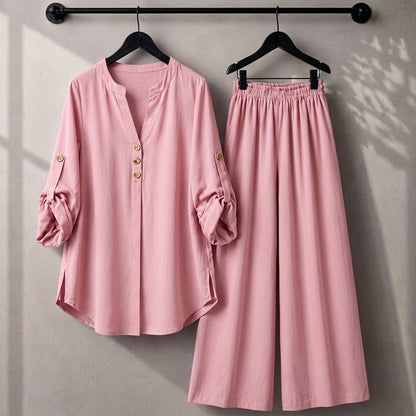 Alenza Western Shirt Style 2-Pcs Stitched Co-Ord Set ! Premium Quality ! Soft Flowy