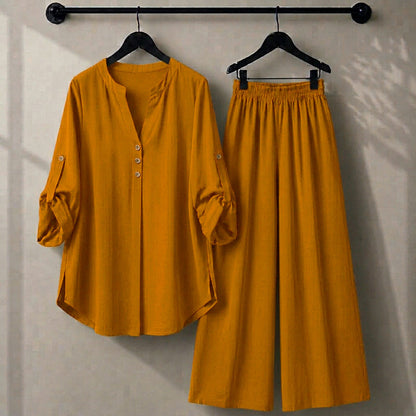 Alenza Western Shirt Style 2-Pcs Stitched Co-Ord Set ! Premium Quality ! Soft Flowy